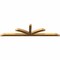 Ekena Millwork Richland Rough Sawn Timber Gable Bracket, Western Red Cedar, 108"W x 27"H x 4"D x 4"F, 6/12 Pitch GBW108X27X0404RIC00RWR - alternate 4